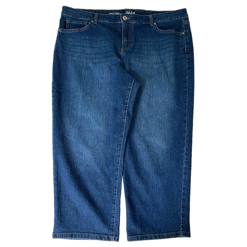 Style & Co Curvy Capri Jeans Size 18